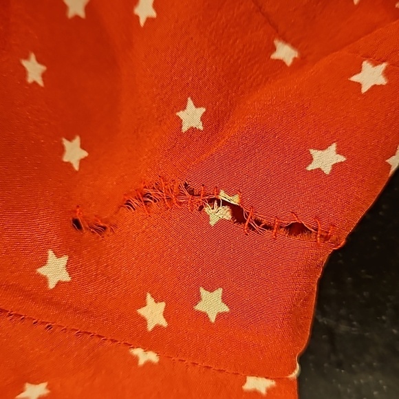 💕REALISATION PAR💕 The Alexandra Dress ~ Red Star Print XS - Picture 16 of 16